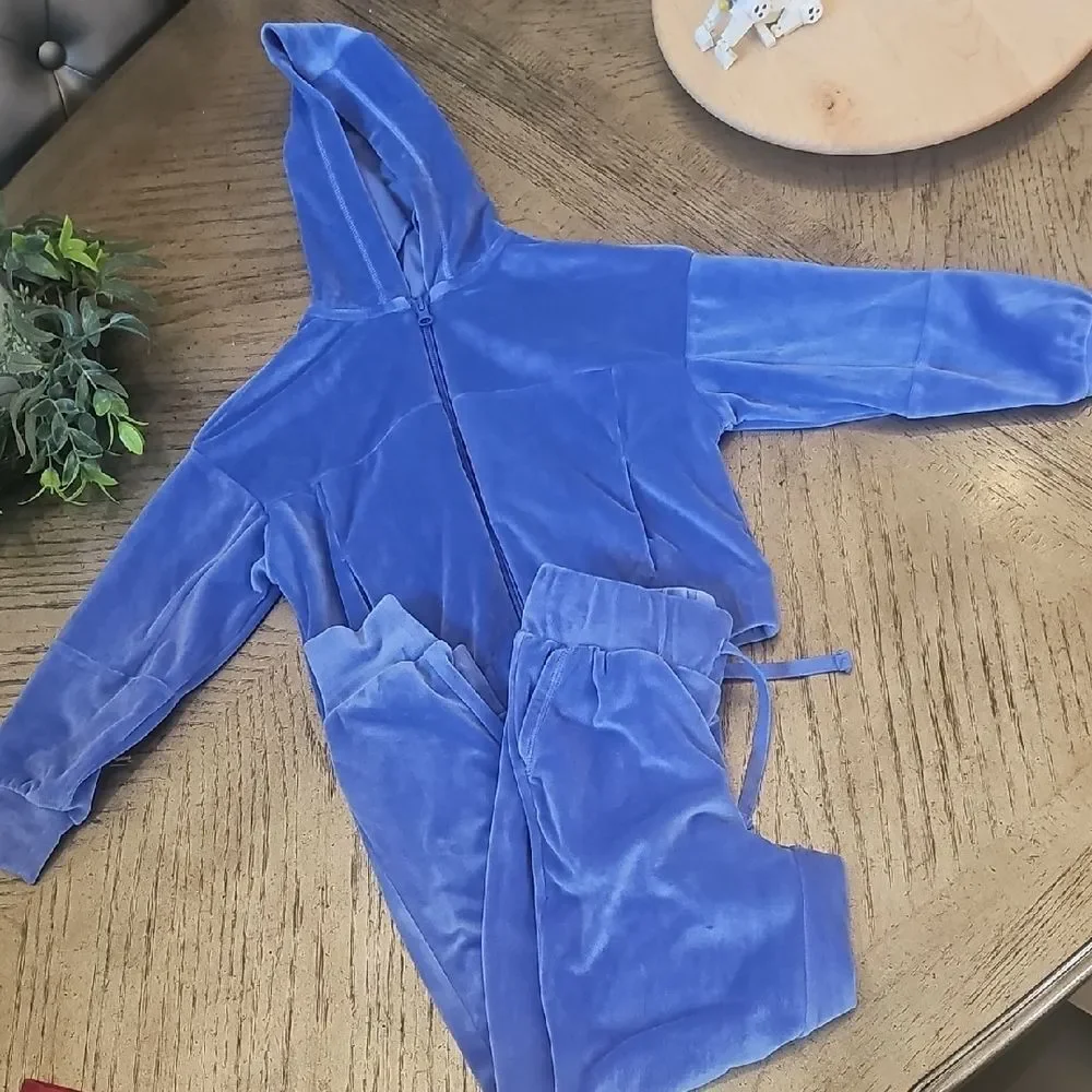 Yogalicious Purple Velour Jogging Set Size 5/6